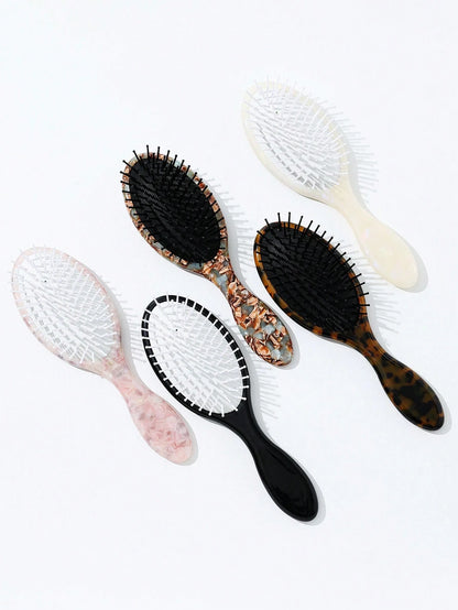 1pc Personalized Name Leopard & Cow Print Hairbrush, Custom Women's Gift, Bridal Party Accessory, Bridesmaid Gift, Gift For Her, Gift For Mom,Multi-Functional,Ornamental,Letter,Exquisite,Stylish,Vinta