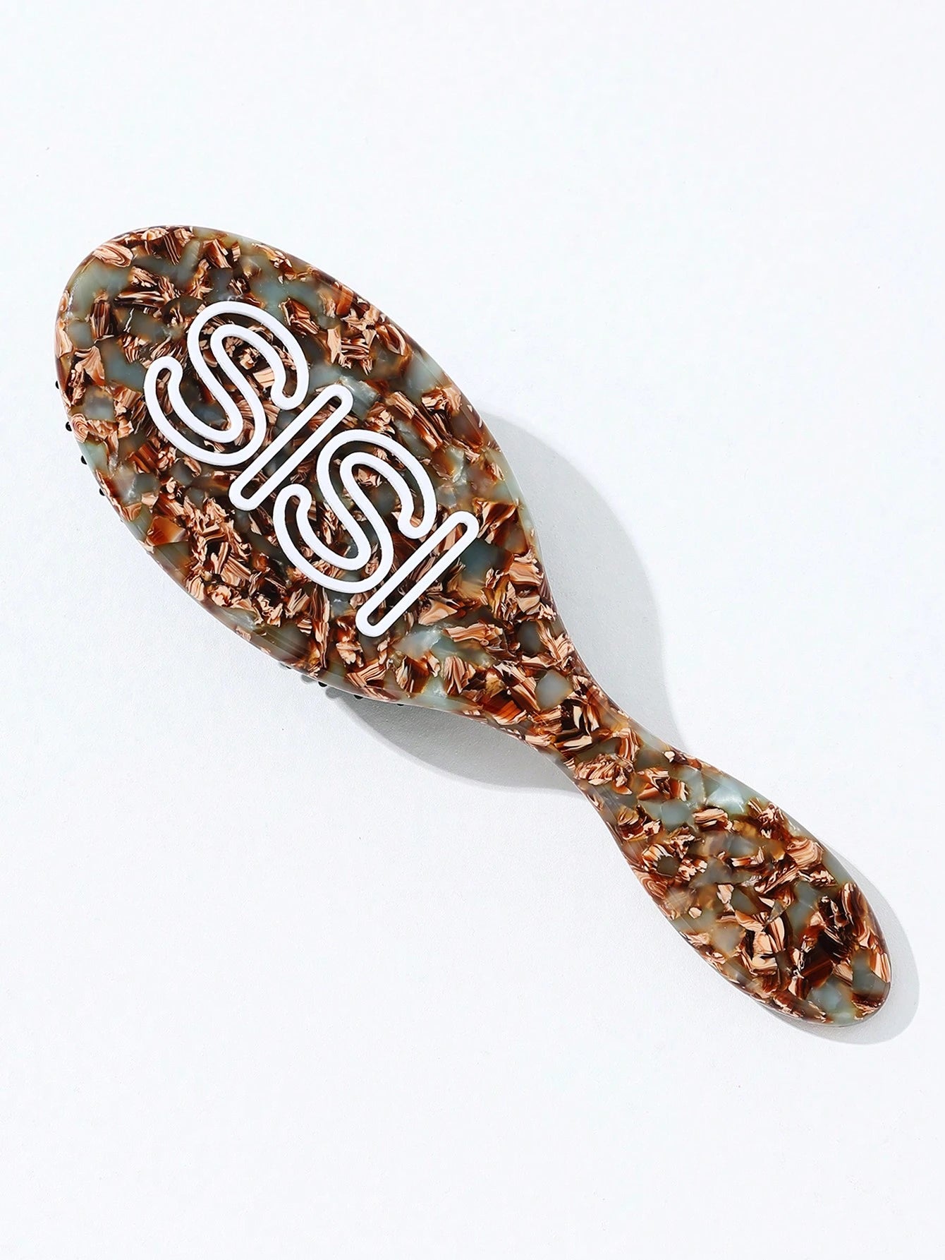 1pc Personalized Name Leopard & Cow Print Hairbrush, Custom Women's Gift, Bridal Party Accessory, Bridesmaid Gift, Gift For Her, Gift For Mom,Multi-Functional,Ornamental,Letter,Exquisite,Stylish,Vinta