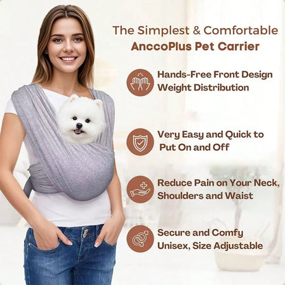 1pc Pet Carrier Backpack, Front Chest Carry Design, Portable Pet Sling Bag, Adjustable Size, Convenient For Outdoor Travel With Cats/Dogs