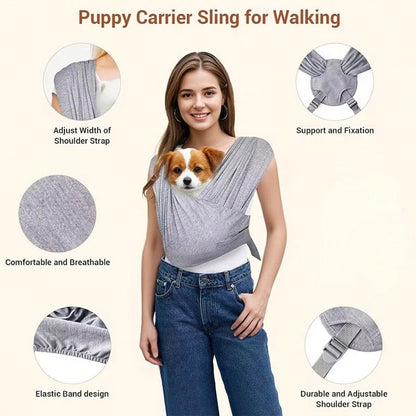1pc Pet Carrier Backpack, Front Chest Carry Design, Portable Pet Sling Bag, Adjustable Size, Convenient For Outdoor Travel With Cats/Dogs