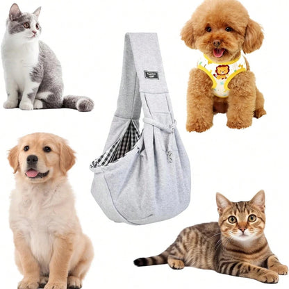 1pc Pet Carrier Backpack, Suitable For Cats, Dogs And Puppies- Outdoor Travel Dog Shoulder Bag, Single Person Comfortable Messenger/Tote Bag