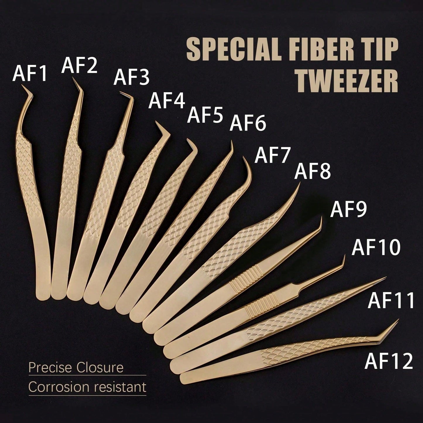 1pc Pink Stainless Steel Ultra-Hard Eyelash Extension Tweezers With Fiber Tip, High Precision Anti-Static Eyelash Tweezers, Cell Clip, Peacock Clip