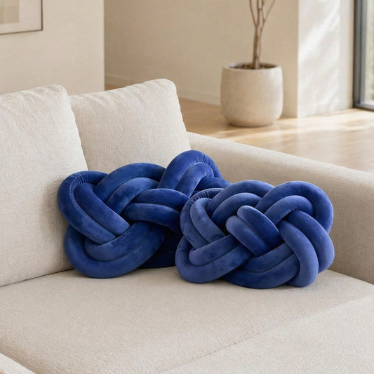 1Pc Plush Knotted Accent Pillows For Couch And Sofa,Soft Throw Pillows For Bed And Chair,Modern Decorative Room Decor For Living Room,Bedroom,Dorm And Nursery 15.7inches * 11.8inches
