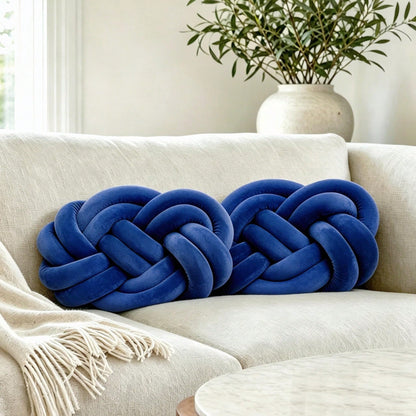 1Pc Plush Knotted Accent Pillows For Couch And Sofa,Soft Throw Pillows For Bed And Chair,Modern Decorative Room Decor For Living Room,Bedroom,Dorm And Nursery 15.7inches * 11.8inches