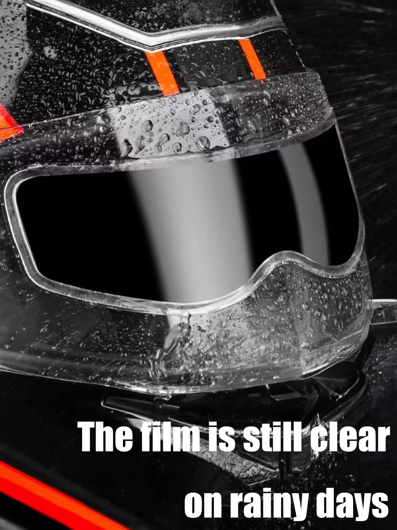 1pc Quick-Install Rain Cover For Motorcycle Helmets- Universal| Moto Essentials, Bike Accessories, Riding Must Haves, Rainy Day Gear, Helmet Accessories, Easy Install Bike Gadgets
