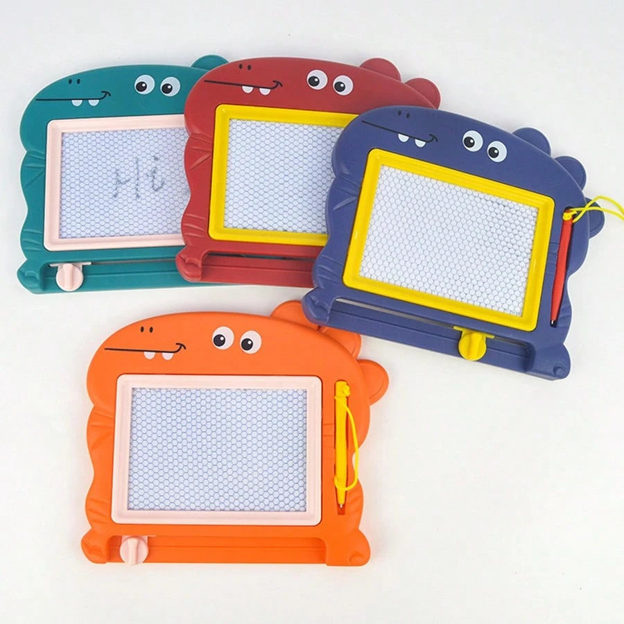 1pc Random Color Mini Dinosaur Magnetic Drawing Board, Suitable For- Erasable Painting Board, Erasable Small Graffiti Board, Perfect For Birthday Party Gifts And Gift Bags