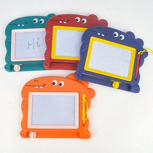 1pc Random Color Mini Dinosaur Magnetic Drawing Board, Suitable For- Erasable Painting Board, Erasable Small Graffiti Board, Perfect For Birthday Party Gifts And Gift Bags