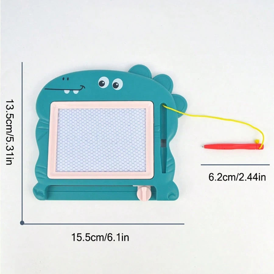 1pc Random Color Mini Dinosaur Magnetic Drawing Board, Suitable For- Erasable Painting Board, Erasable Small Graffiti Board, Perfect For Birthday Party Gifts And Gift Bags