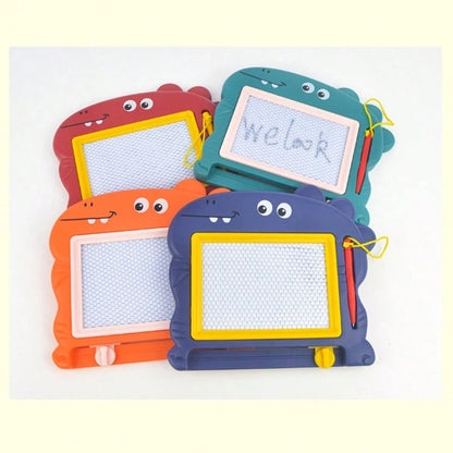 1pc Random Color Mini Dinosaur Magnetic Drawing Board, Suitable For- Erasable Painting Board, Erasable Small Graffiti Board, Perfect For Birthday Party Gifts And Gift Bags