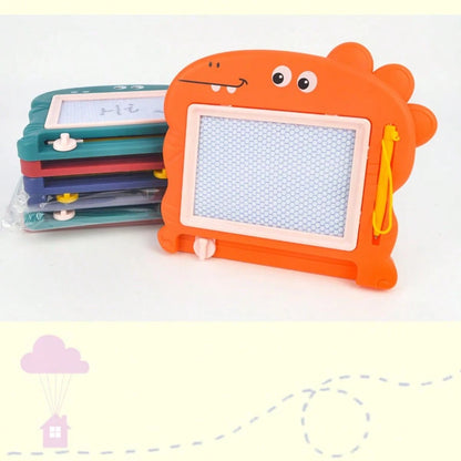 1pc Random Color Mini Dinosaur Magnetic Drawing Board, Suitable For- Erasable Painting Board, Erasable Small Graffiti Board, Perfect For Birthday Party Gifts And Gift Bags