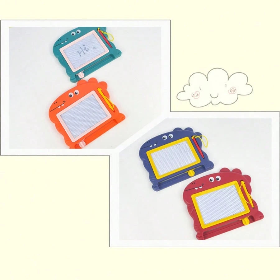 1pc Random Color Mini Dinosaur Magnetic Drawing Board, Suitable For- Erasable Painting Board, Erasable Small Graffiti Board, Perfect For Birthday Party Gifts And Gift Bags