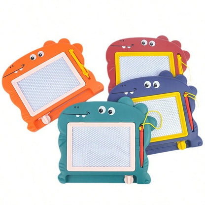 1pc Random Color Mini Dinosaur Magnetic Drawing Board, Suitable For- Erasable Painting Board, Erasable Small Graffiti Board, Perfect For Birthday Party Gifts And Gift Bags