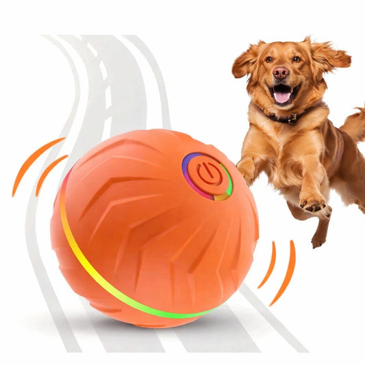 1pc Random Color Smart Pet Bouncing Ball, Fun And Durable Interactive Toy, USB Rechargeable, Thermoplastic Rubber Material, Random Movement, Suitable For Small Dogs