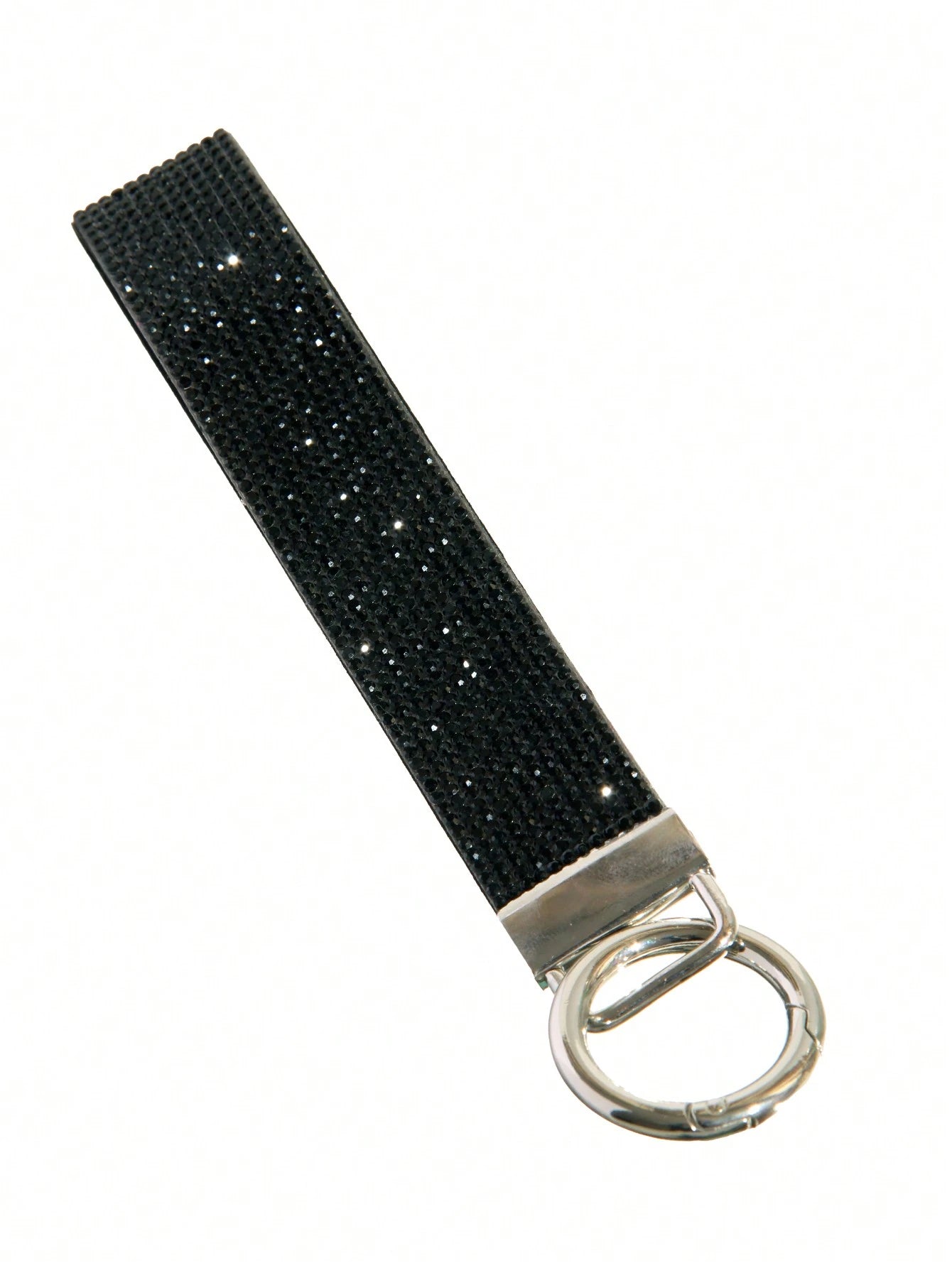1pc Rhinestone Decor Bling Glitter Wrist Strap With Keyring Wristlet Keychain For Clutch And Key Holder Key Chain Charms Key Lanyard School Supplies Teacher Gifts Back To School Teacher Accessories