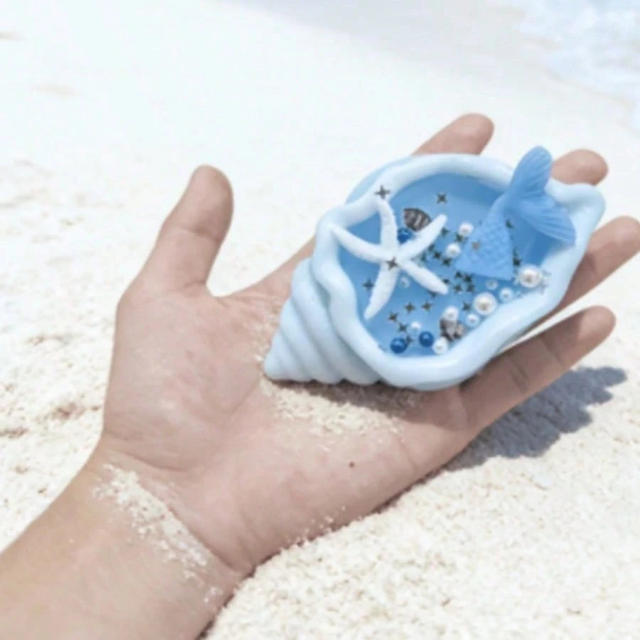 1pc Seashell Shaped Squeeze Toy- Multi-Functional- Soft Slow Rebound, Contains Multiple Small Parts- Squeezing And Kneading Both Possible, Niche Creative Squeeze Toy, Party And Holiday Gift, Can Be