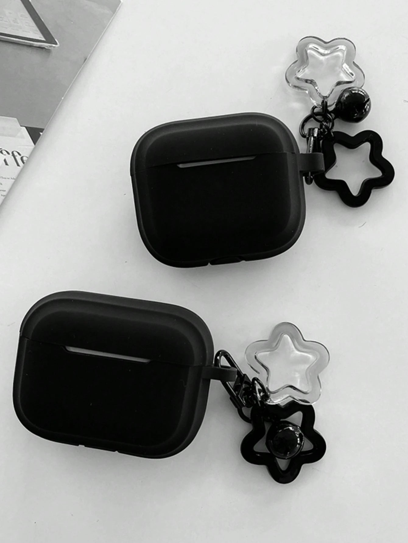 1pc Silicone One-Piece Star Earphone Case Compatible With AirPodPro 3 Pro2 Airpod3 Airpods2 1 Airpod4