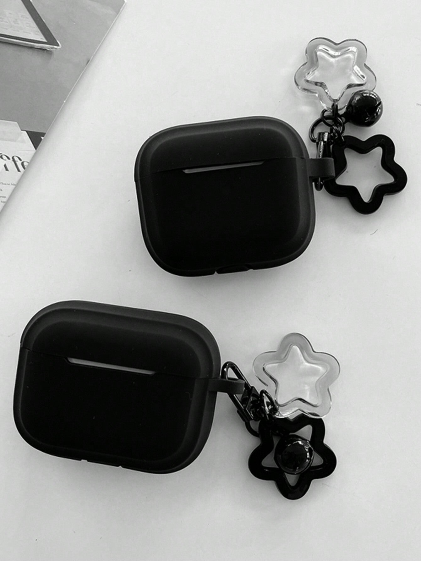 1pc Silicone One-Piece Star Earphone Case Compatible With AirPodPro 3 Pro2 Airpod3 Airpods2 1 Airpod4