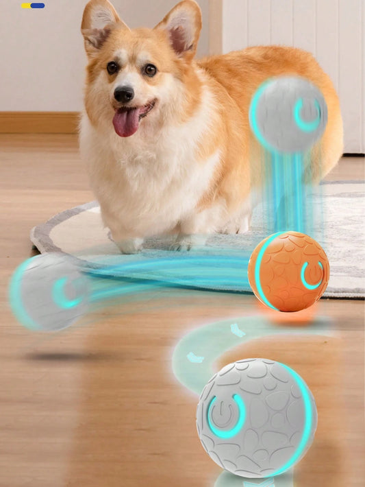 1pc Smart Dog Automatic Rolling Ball Toy, Cat Electric Gravity Sensing Ball, Pet Interactive Chewing Toy, Kitten Training Self-Propelled Entertainment Accessory