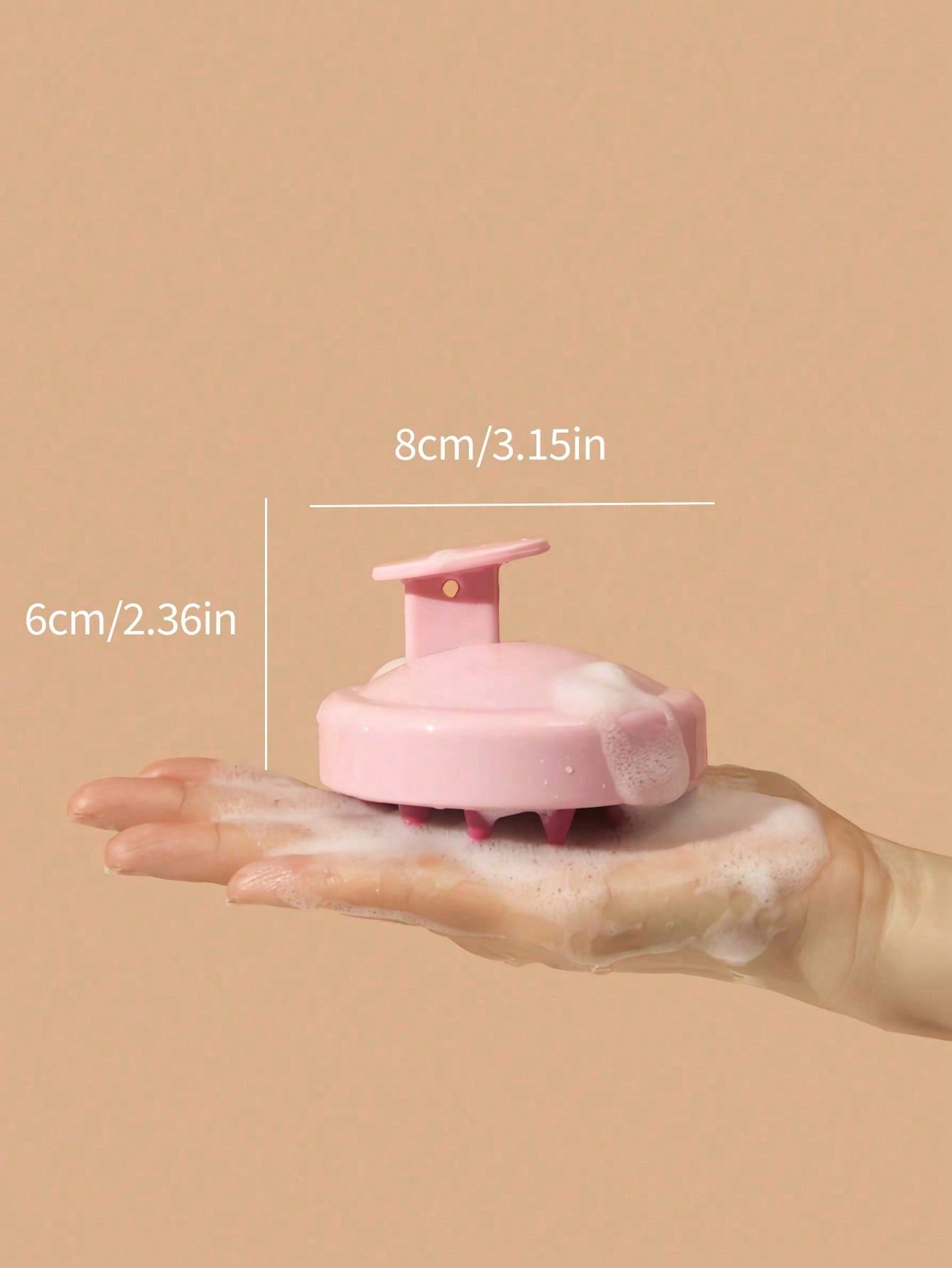1pc Soft Silicone Scalp Massage Shampoo Brush, For Dry/Wet Hair (Curly/Straight) And All Hair Types Bath Head Massage Comb. Can Be Used For Blow Drying, Styling, Shampooing, Hair Care Massage. Portabl