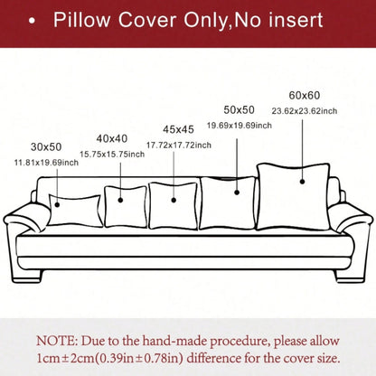 1pc Solid Color Cushion Cover (Pillow Insert Not Included), Soft Faux Fur Large Striped Decorative Pillow Sham, Suitable For Living Room Sofa