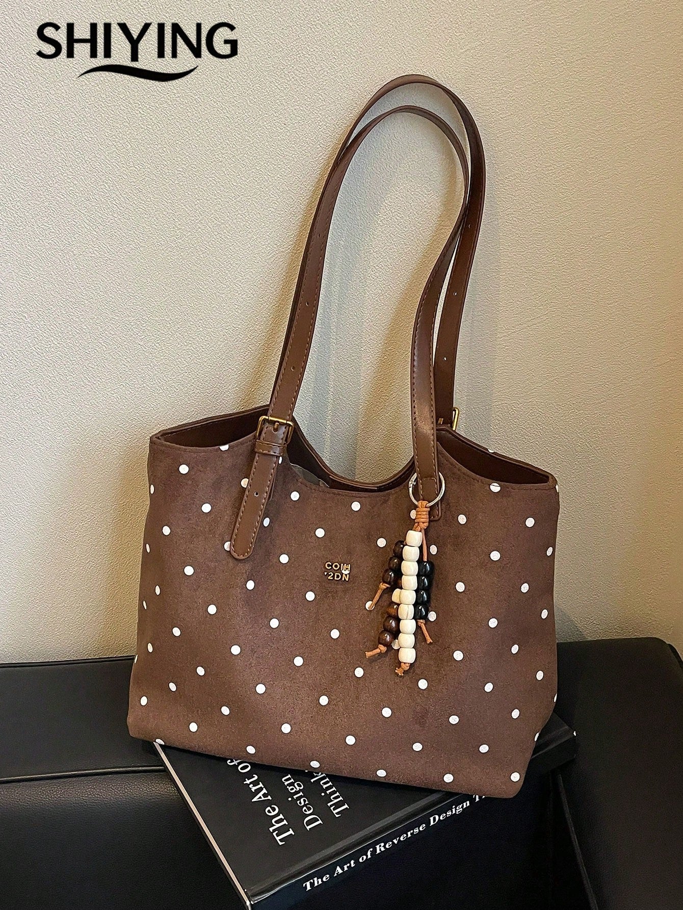 1pc Solid Color PU Leather New Women's Backpack, Suede Material, Shoulder Bag, Fashionable Large Capacity Tote Bag, Suitable For Commuting, Shopping, Dating