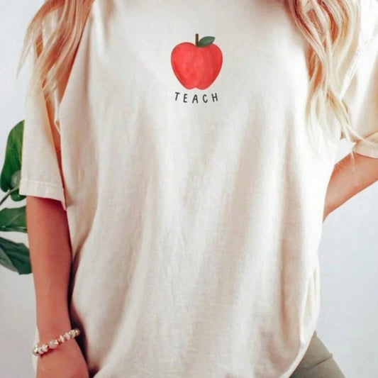 1PC Teach Shirt, Teacher Shirt, Elementary Teacher Shirt, Retro Teacher Shirt, Teacher Gift, Teacher Appreciation Gift, Educator