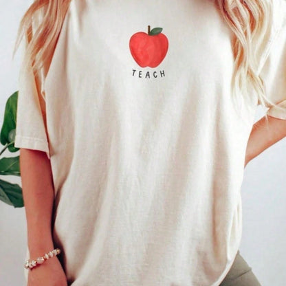 1PC Teach Shirt, Teacher Shirt, Elementary Teacher Shirt, Retro Teacher Shirt, Teacher Gift, Teacher Appreciation Gift, Educator