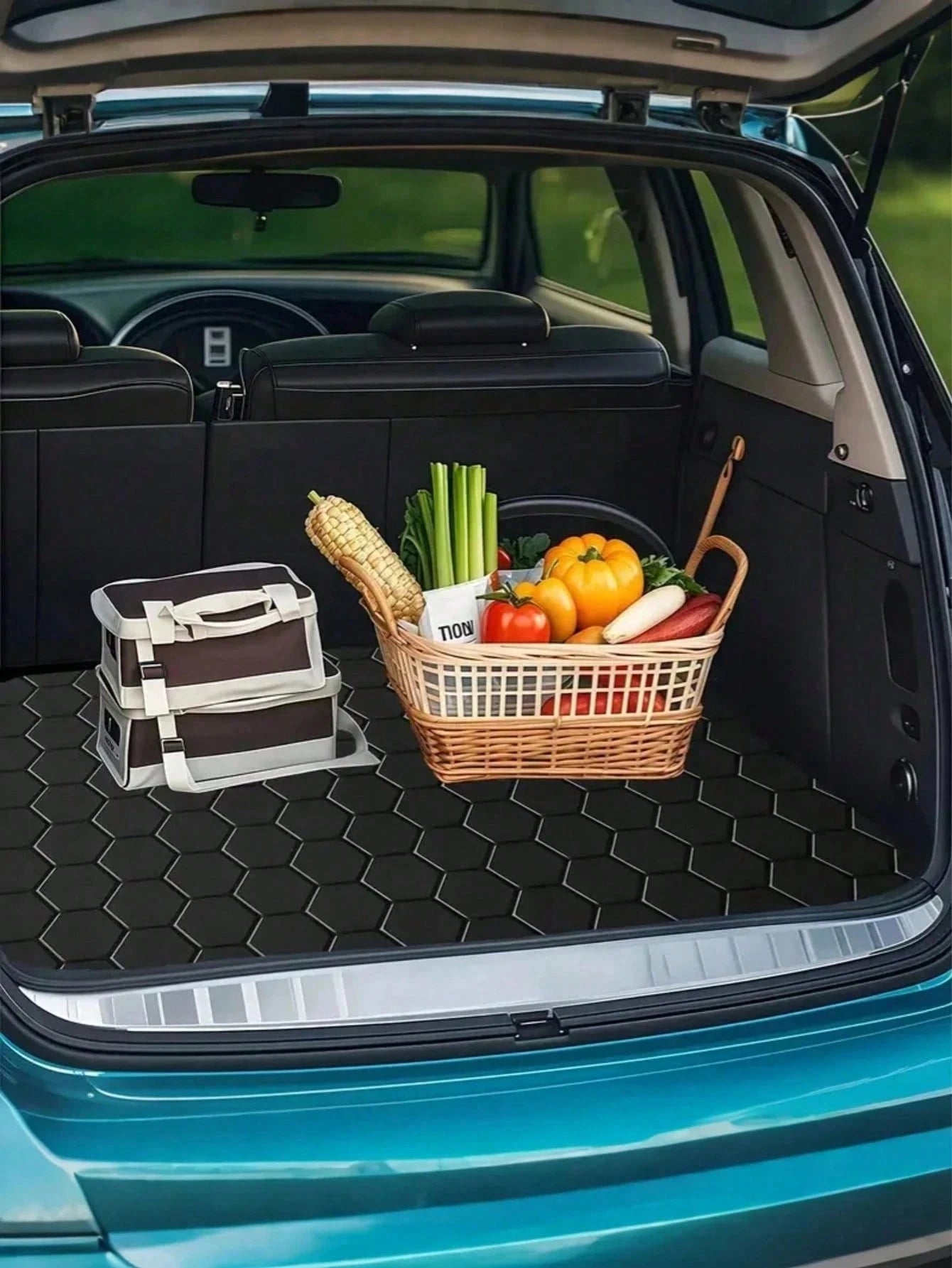 1pc Thick Waterproof Car Trunk Mat- Thickened Waterproof Cargo Mat, Dust-Proof And Easy To Clean, Universal Fit For SUV, Sedan, Truck, Protect Trunk Space