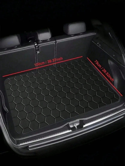 1pc Thick Waterproof Car Trunk Mat- Thickened Waterproof Cargo Mat, Dust-Proof And Easy To Clean, Universal Fit For SUV, Sedan, Truck, Protect Trunk Space