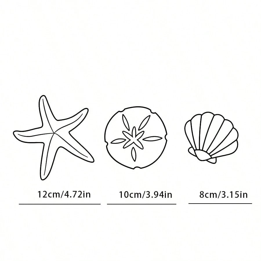 1pc Transparent Decorative Starfish Sticker, High-Quality Waterproof Sticker, Suitable For Car Windows, Laptops, Helmets, Mugs And More