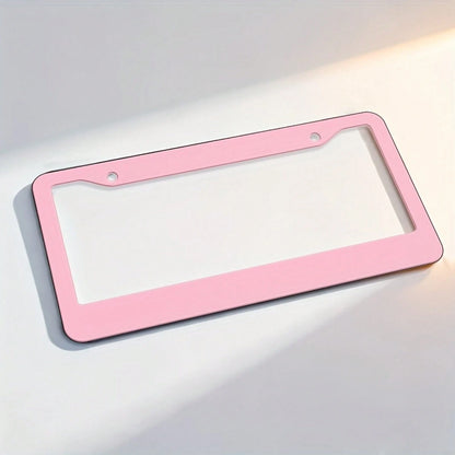 1Pc Unisex Durable License Plate Frame,12.2*6.3Inch,Fits US & Canada Vehicles,Exterior Decor For Most Cars,Vehicle Accessory,Birthday Gifts,Valentines Gift,Car Stuff,Car Decoration,Motorcycle,Car Acce
