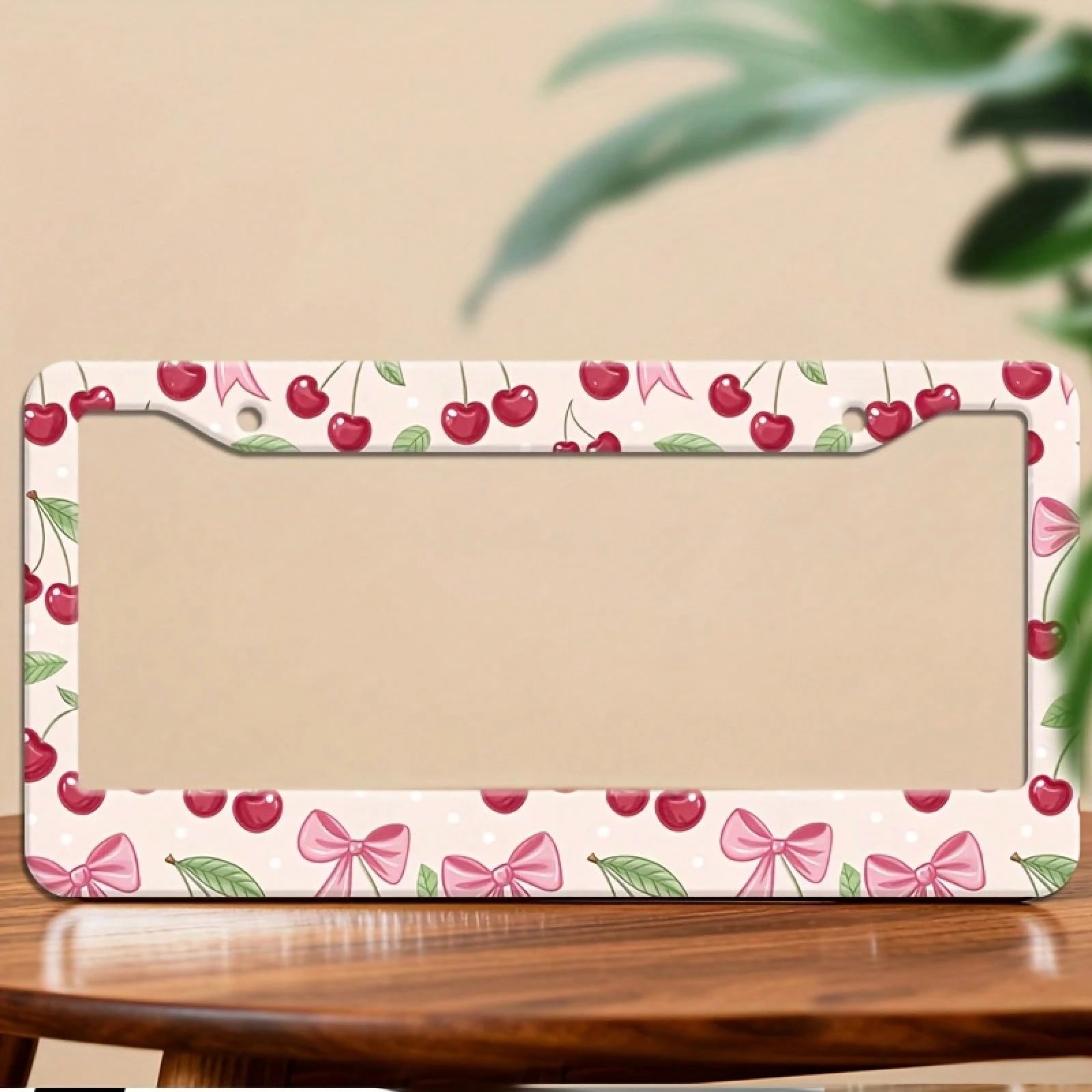 1Pc Unisex Durable License Plate Frame,12.2*6.3Inch,Fits US & Canadian Vehicles,Exterior Car Decoration For Most Vehicles,Vehicle Accessory,License Plate,Car Decor,Mothers Day,Birthday Gifts,Valentine