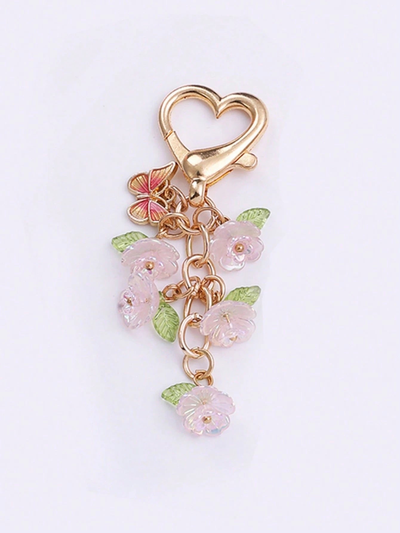 1pc Unisex Japanese Style Cute Lily Flower Keychain Pendant Minimalist Ins Style Bag Charm Car Accessories For Women Keychain For Bag