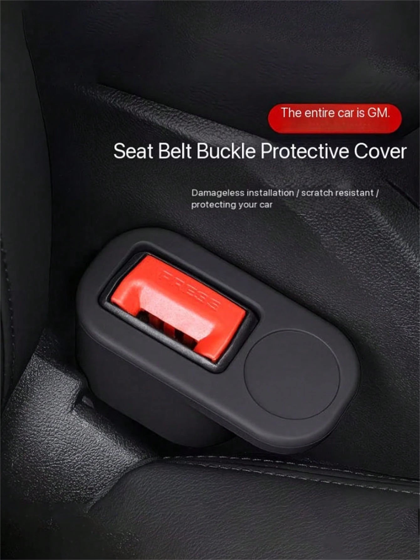 1pc Universal Car Seat Belt Socket Protector, Seat Belt Fastener, Silicone Plug Sleeve Fixer, Easy 1-Second Installation, Suitable For Sedan, SUV, Truck Safety Locking Device, Universal Design Breaks