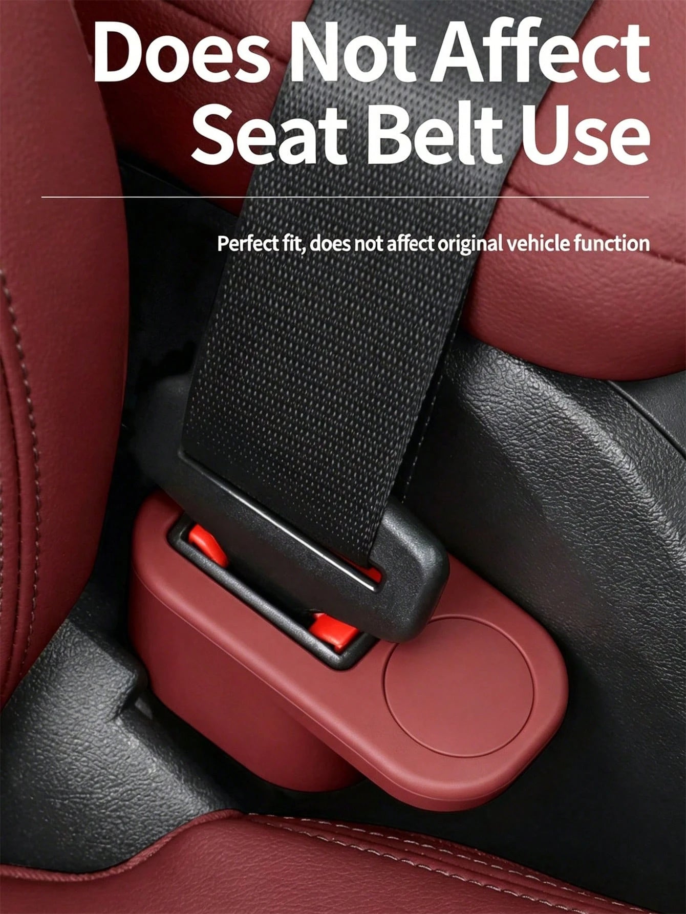 1pc Universal Car Seat Belt Socket Protector, Seat Belt Fastener, Silicone Plug Sleeve Fixer, Easy 1-Second Installation, Suitable For Sedan, SUV, Truck Safety Locking Device, Universal Design Breaks