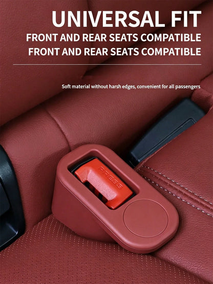 1pc Universal Car Seat Belt Socket Protector, Seat Belt Fastener, Silicone Plug Sleeve Fixer, Easy 1-Second Installation, Suitable For Sedan, SUV, Truck Safety Locking Device, Universal Design Breaks