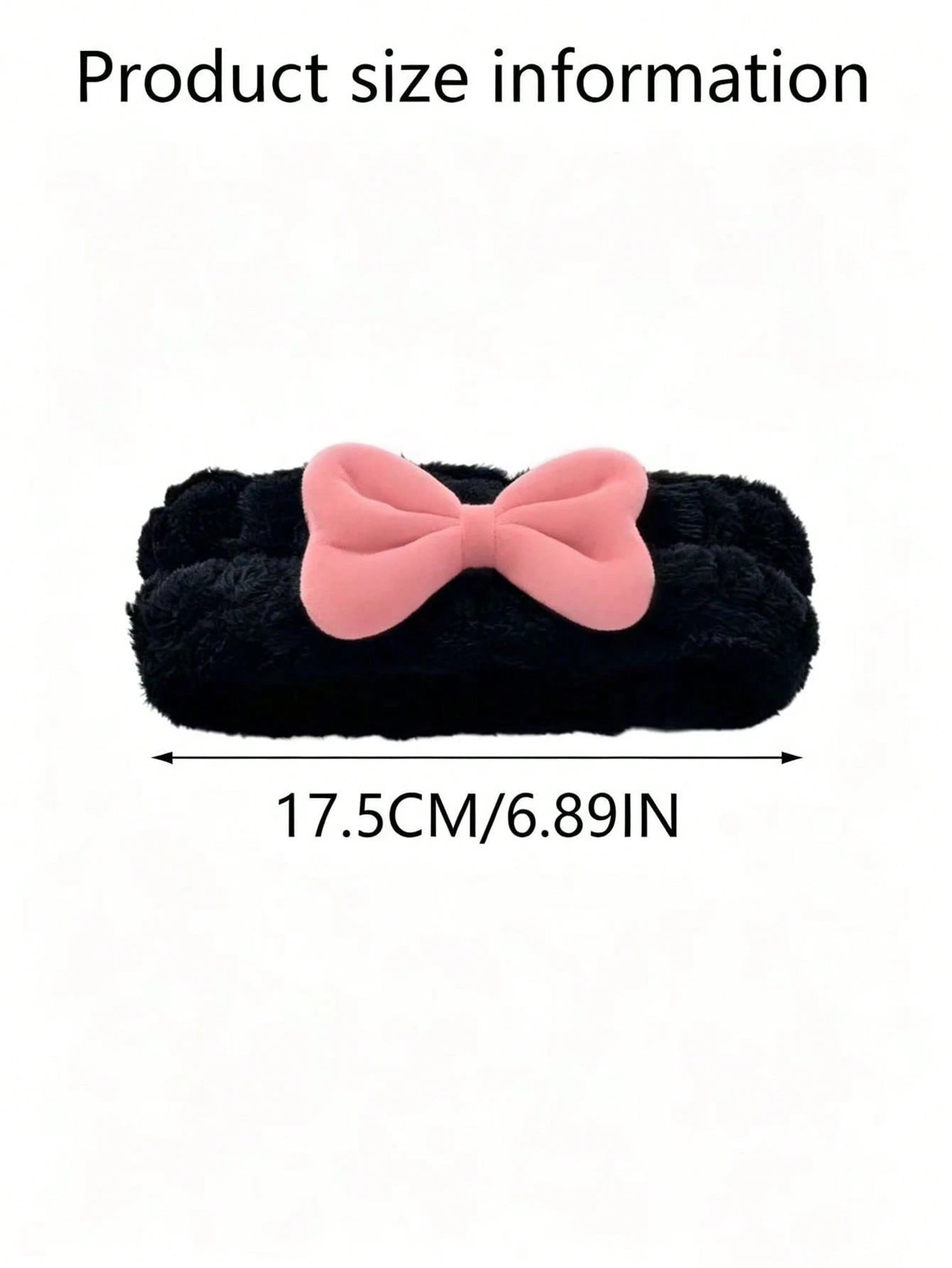 1pc Universal Plush Rearview Mirror Cover, Bow Plush Rearview Mirror Cover, Car Accessories, Car Decor, Decorative Car, Gift, Rearview Mirror Protection Cover, Pink Car Rearview Mirror Protection Cove