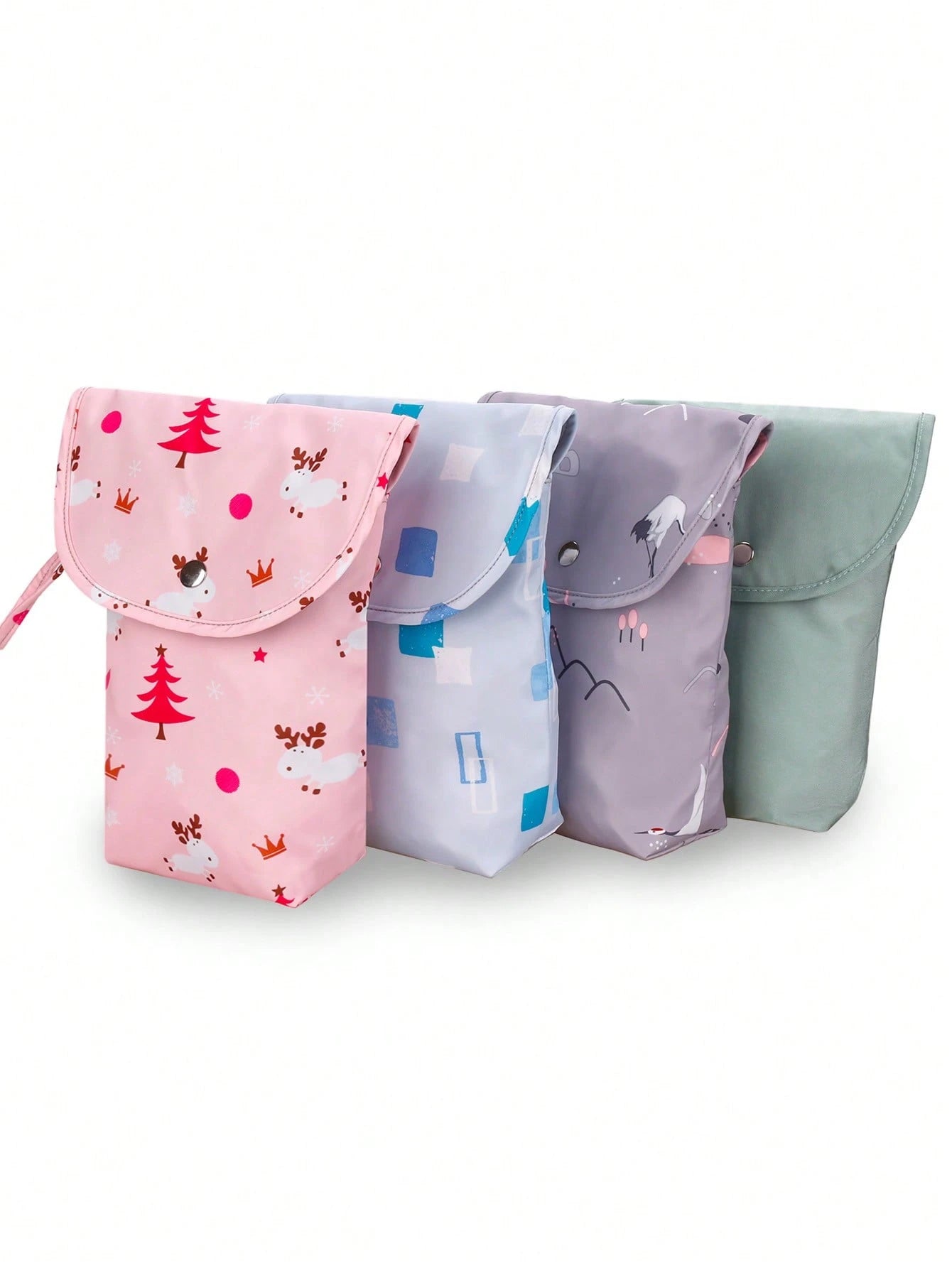 1pc Waterproof Baby Diaper Bag, Portable Diaper Storage Organizer For Diapers & Wipes