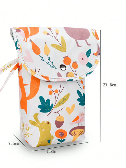 1pc Waterproof Baby Diaper Bag, Portable Diaper Storage Organizer For Diapers & Wipes