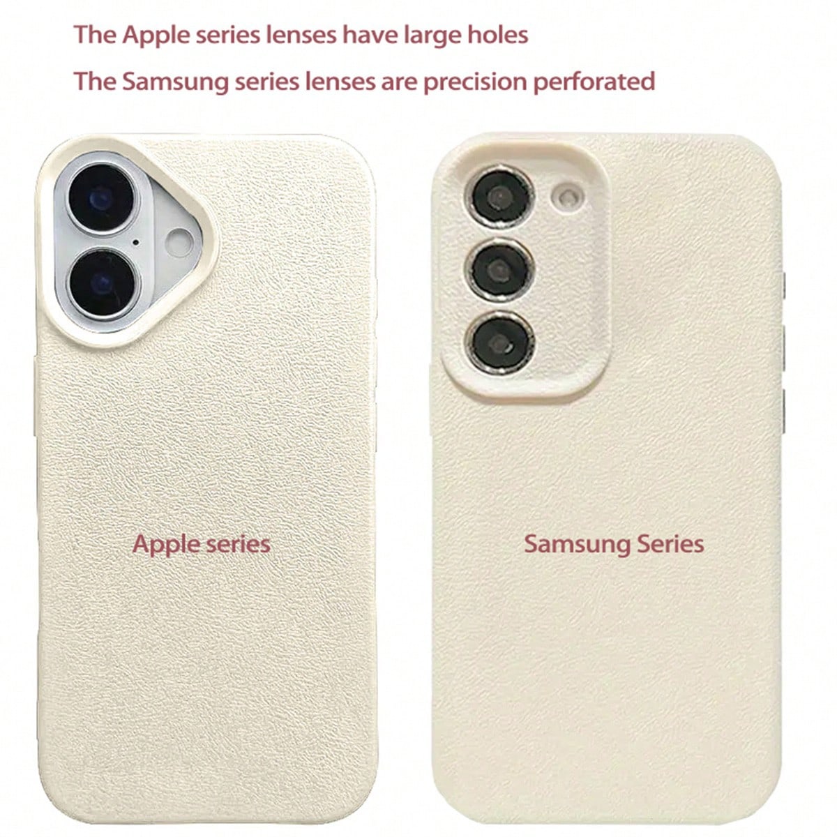 1pc White Leather Texture Minimalist Abstract Monkey Pattern Phone Case, Compatible With IPhone 16 Pro Max, 17/16/15/14 Plus, 13/12/11, Air, Series