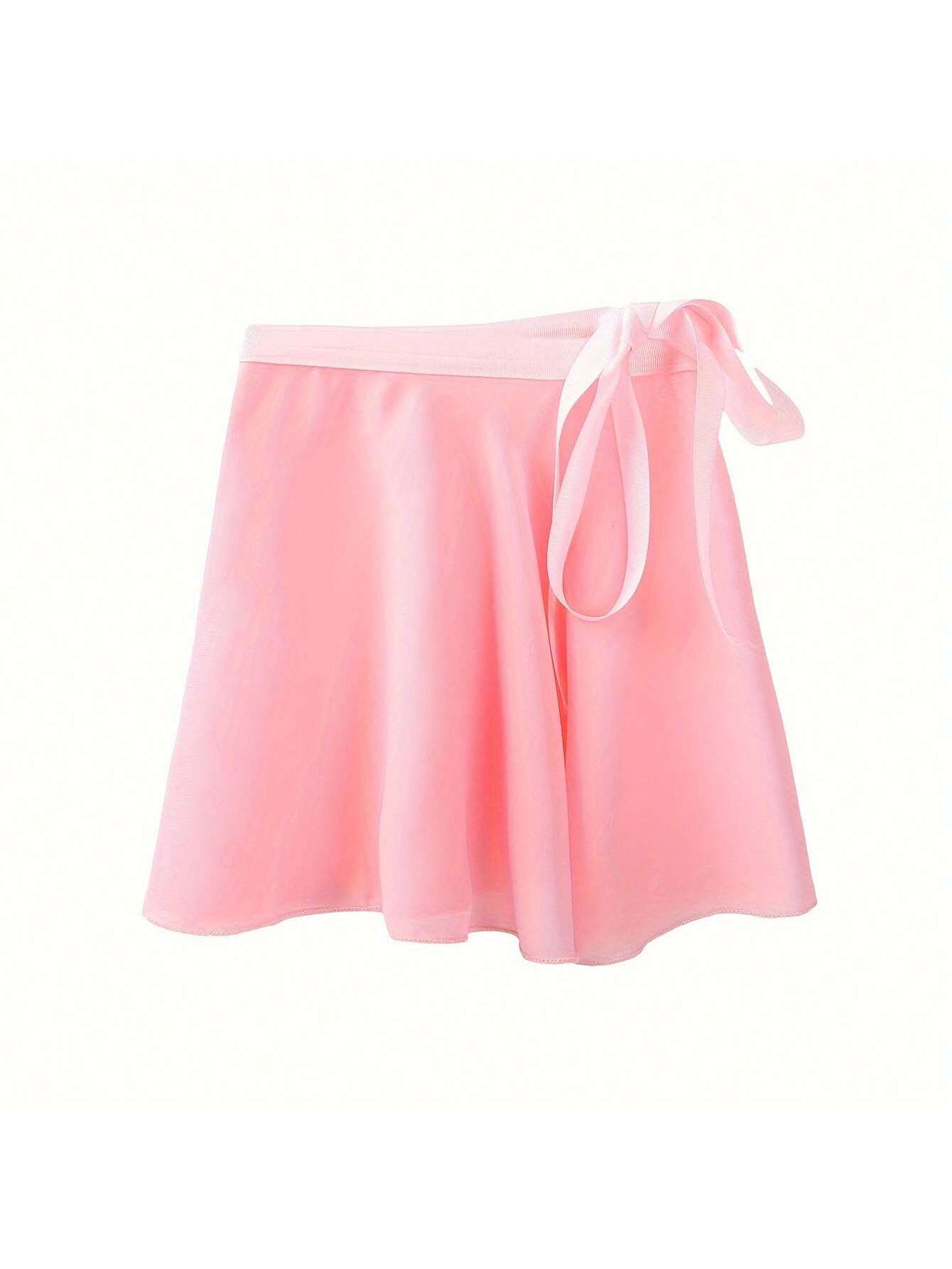 1piece- Women's Chiffon Ballet Skirt, Sports Skirt, Plain Stage Dress Solid Color Skirt, Suitable For Various Dance Outfits Such As Ballet, Anti Glare And No Embarrassment, Can Cover The Skirt!