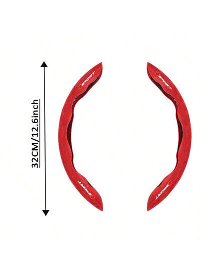 1set Premium Suede Breathable And Non-Slip Segmented Car Steering Wheel Cover For Toyota For Yaris For Camry For Tacoma For RAV4 For Corolla For Lexus Nissan For Chevrolet KIA
