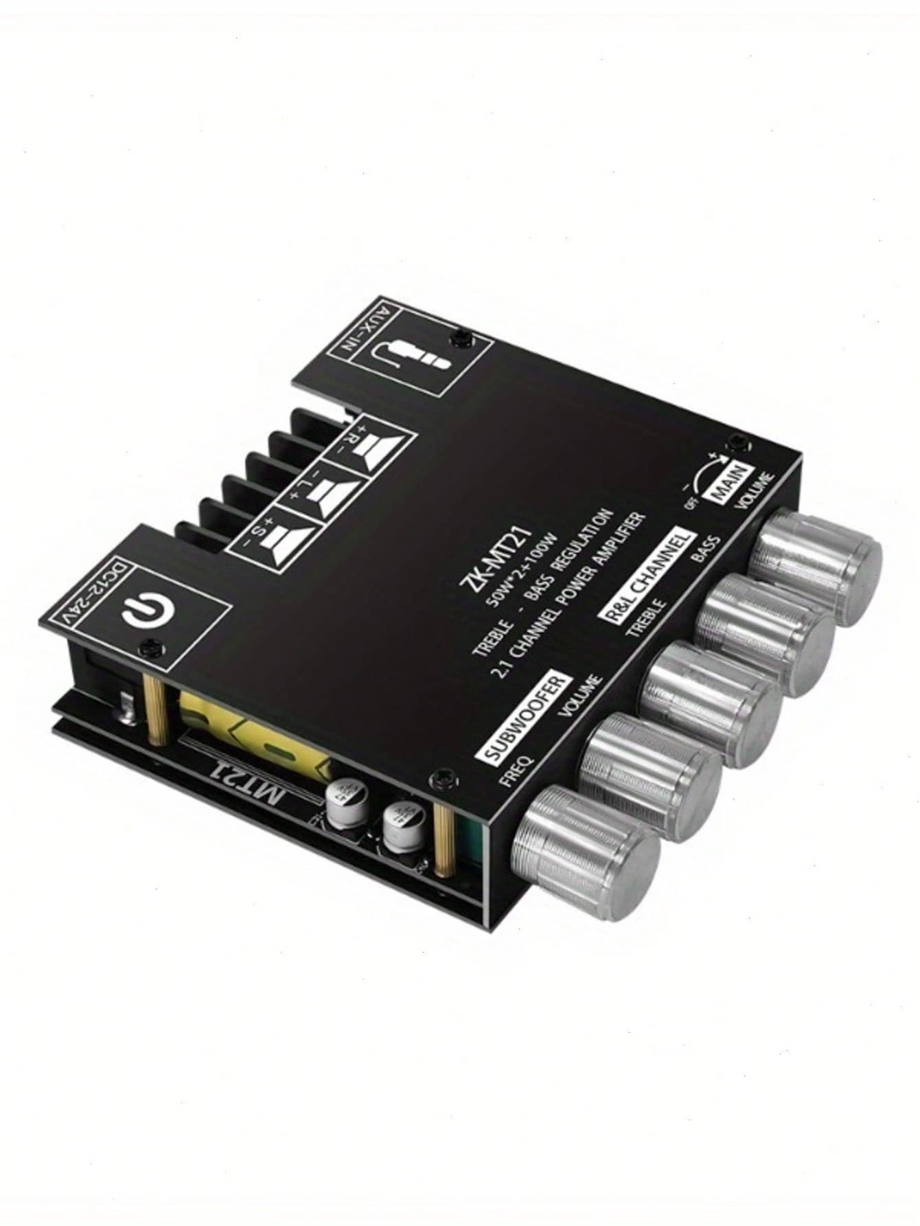 2.1 Channel Amplifier Board 50W*2+100W With Treble And Bass Adjustment, DIY Speaker Home Theater