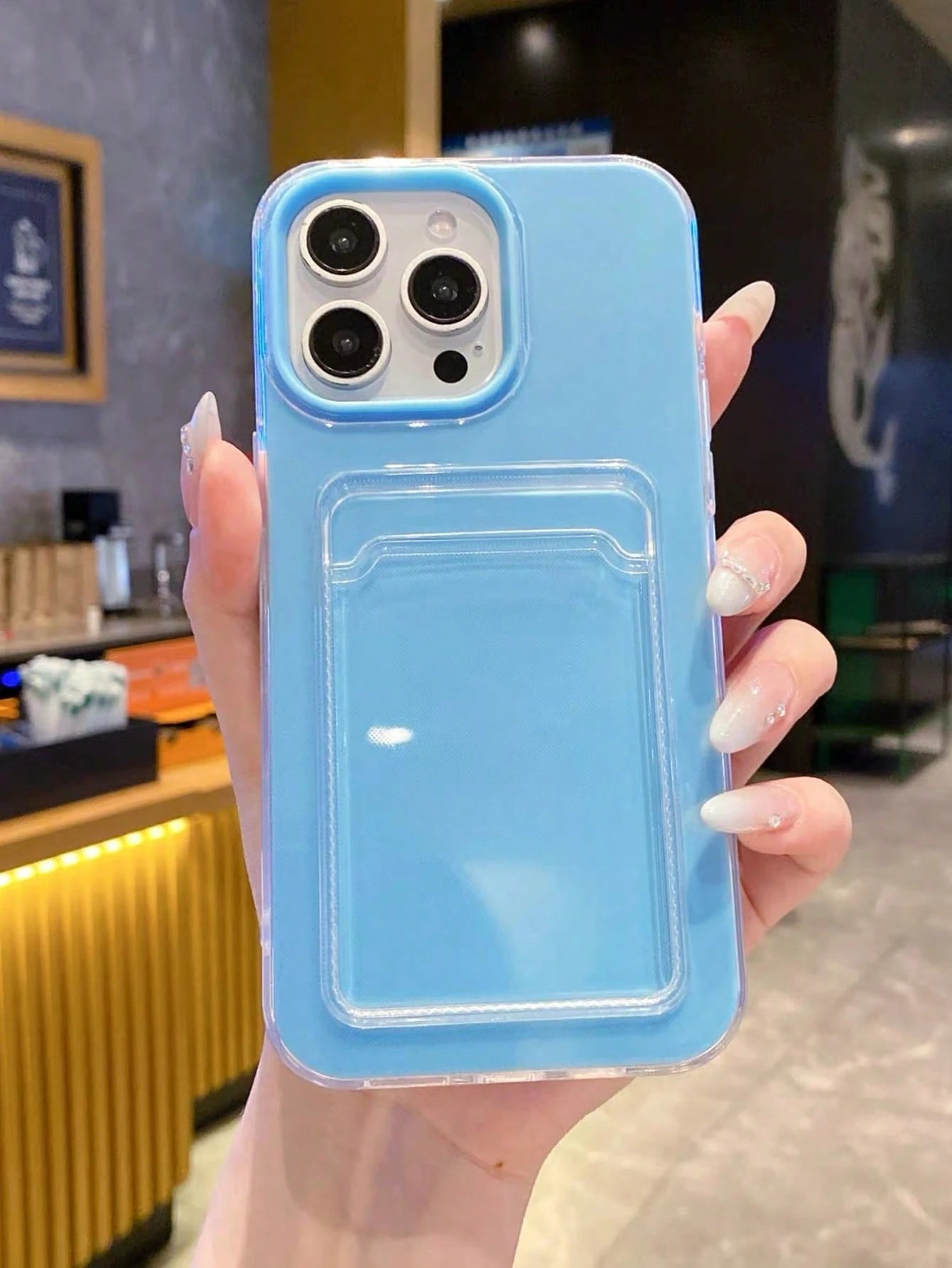 2-In-1 Candy Color Card Slot Phone Case, Compatible With IPhone Air/17/17 Pro/17 Pro Max/16/15/14/13/12/11 Pro Max/16 Plus, Minimalist Shock-Proof Transparent Soft Shell