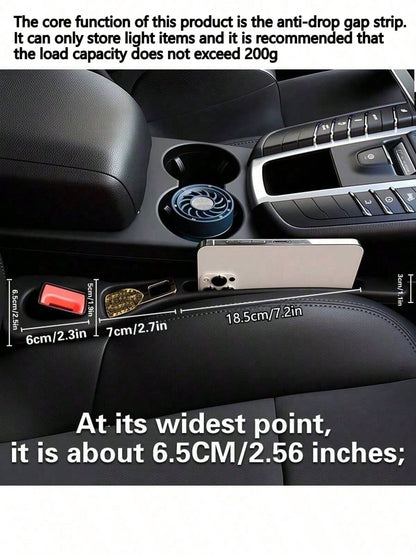 2-In-1 Car Seat Gap Filler & Storage Box, Multi-Functional Organizer, Anti-Drop Anti-Slip Crevice Box, Practical Car Accessories