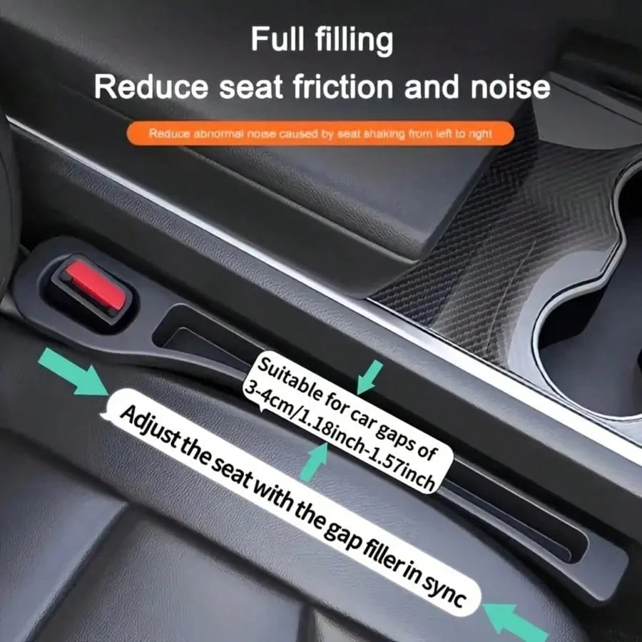 2-In-1 Car Seat Gap Filler & Storage Box, Multi-Functional Organizer, Anti-Drop Anti-Slip Crevice Box, Practical Car Accessories