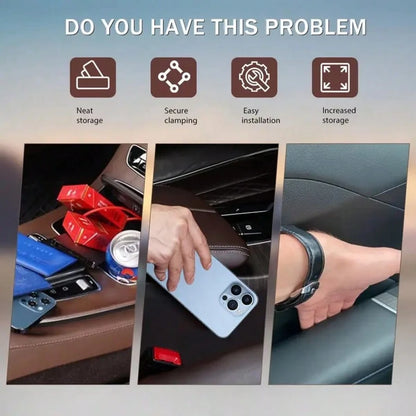 2-In-1 Car Seat Gap Filler & Storage Box, Multi-Functional Organizer, Anti-Drop Anti-Slip Crevice Box, Practical Car Accessories