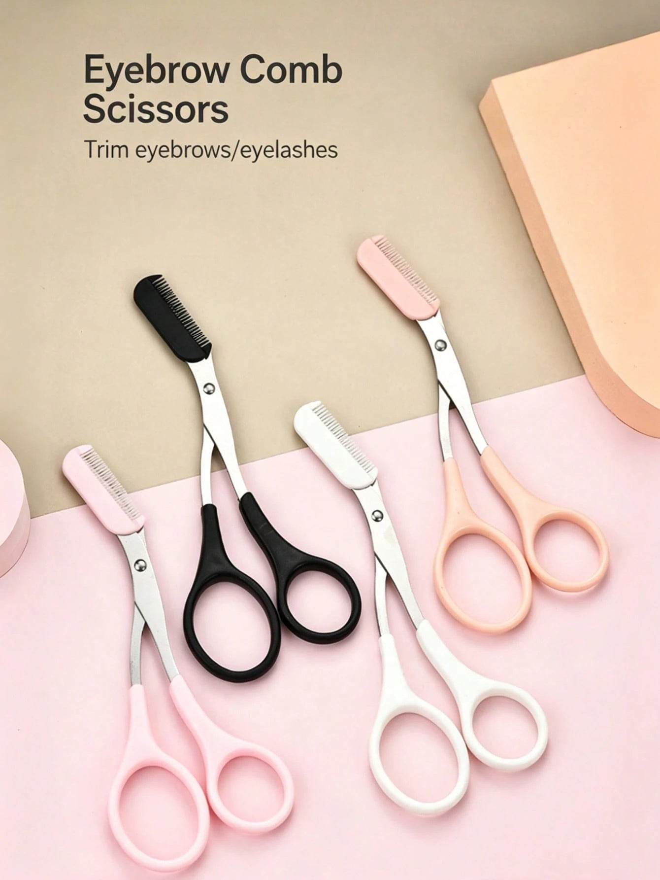 2-In-1 Eyebrow Grooming Set, Eyebrow Scissors With Comb + Curved Eyebrow Razor, Precision Eyebrow Shaping Tool, Gentle Skin-Friendly Eyebrow Care Set, Suitable For Daily Grooming, Pre-Makeup Preparati