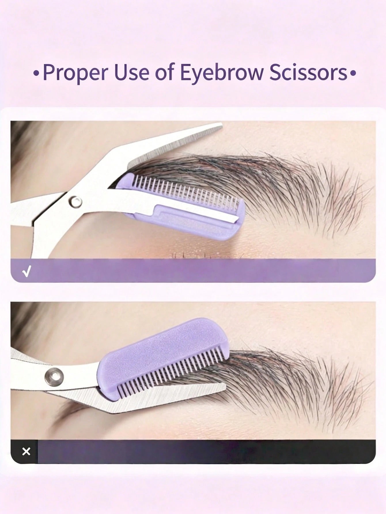 2-In-1 Eyebrow Grooming Set, Eyebrow Scissors With Comb + Curved Eyebrow Razor, Precision Eyebrow Shaping Tool, Gentle Skin-Friendly Eyebrow Care Set, Suitable For Daily Grooming, Pre-Makeup Preparati