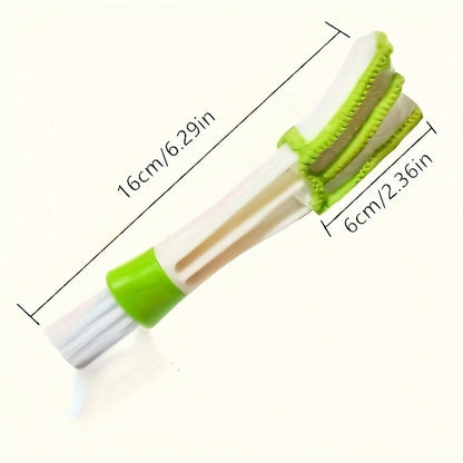 2 In 1 Multifunctional PE Car Vent Cleaning Brush Detachable Washable Air Conditioning Curtain Dust Removal Brush For Cleaning Interior Details Corners Of Ships And Vehicles